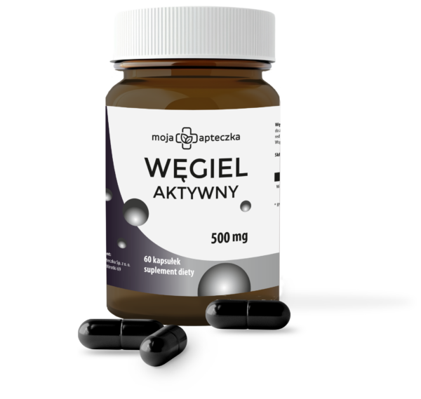 Węgiel aktywny 500 mg - 60 kapsułek