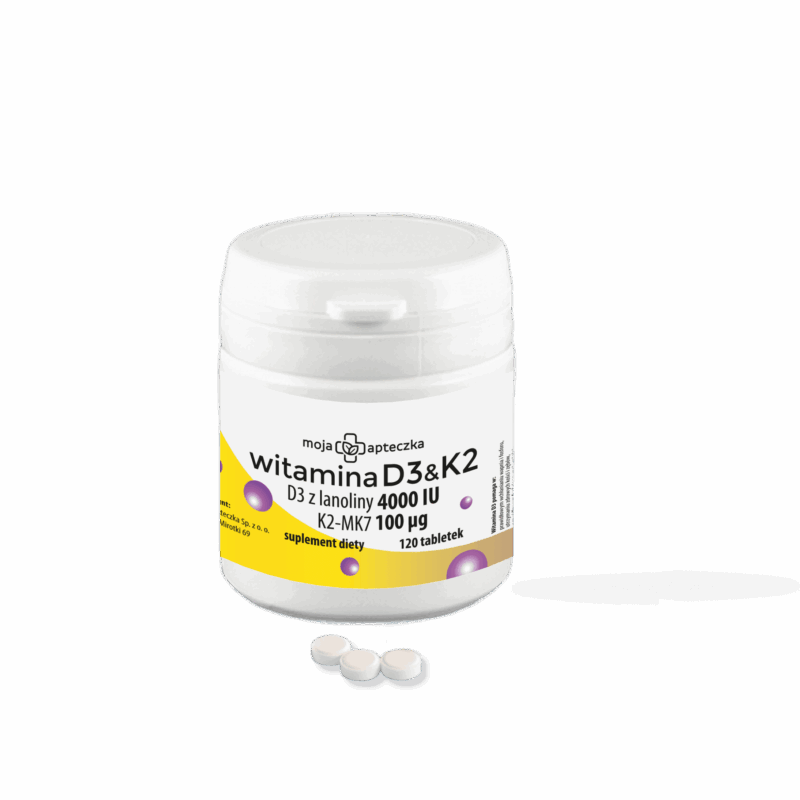 Witamina D3 4000 IU + K2MK7 100μg - 120 tabletek