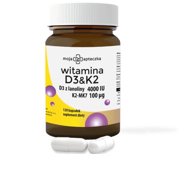 Witamina D3 4000 IU + K2MK7 100μg - 120 kapsułek