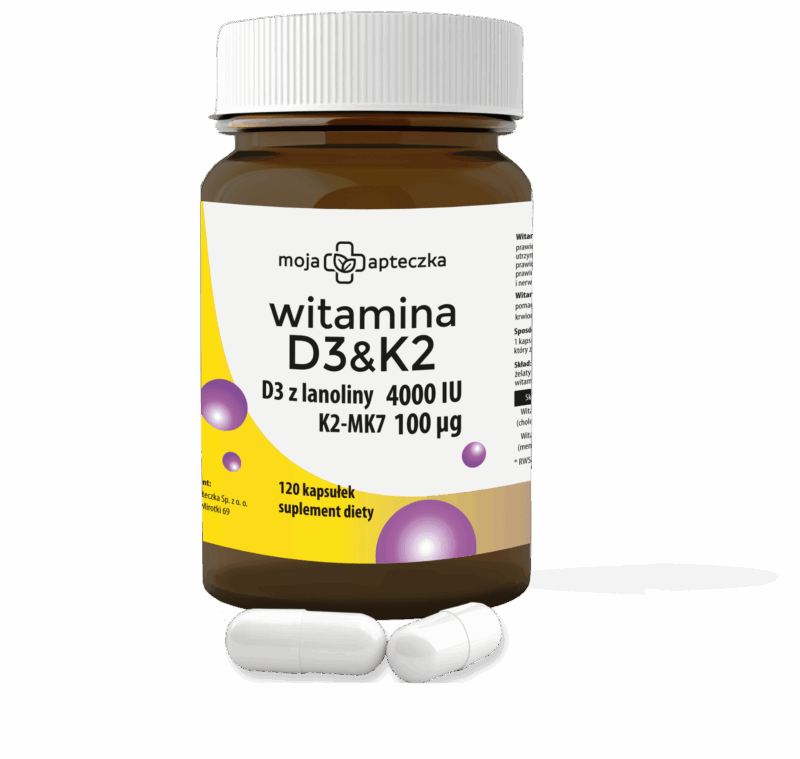 Witamina D3 4000 IU + K2 MK‑7 100 µg – 120 kapsułek