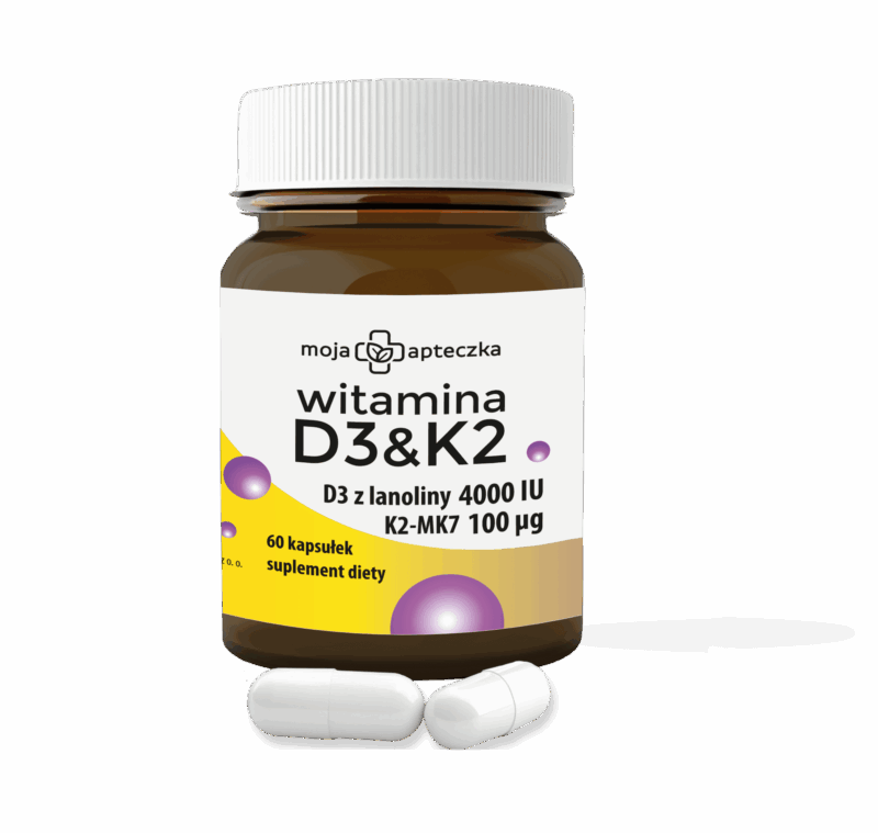 Witamina D3 4000 IU + K2MK7 100μg - 60 kapsułek