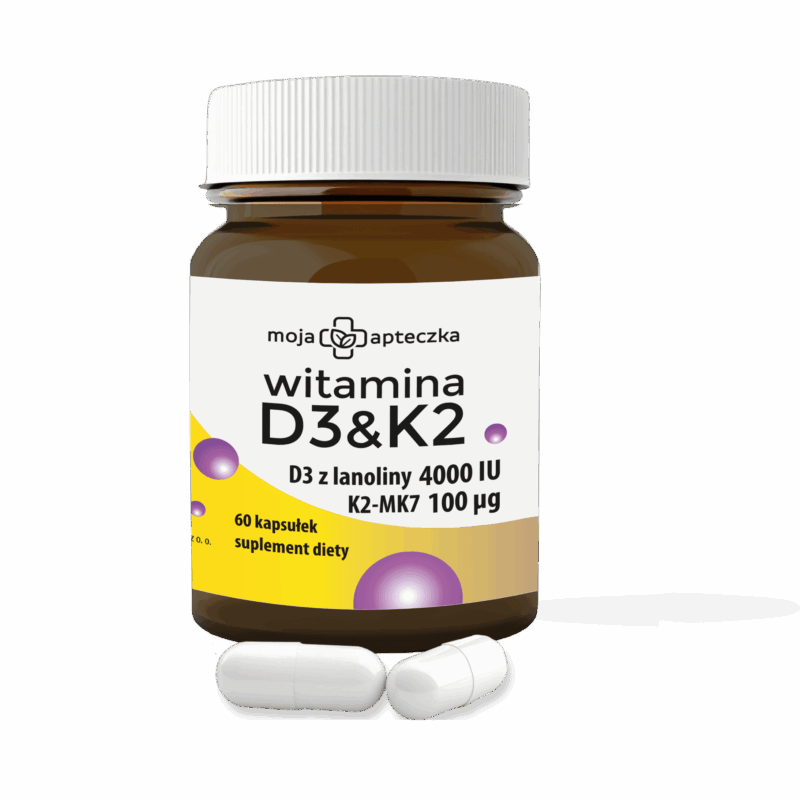 Witamina D3 4000 IU + K2MK7 100μg - 60 kapsułek