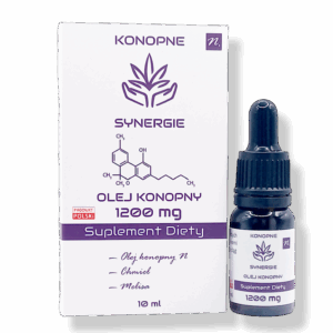 KONOPNE SYNERGIE - Suplement Diety CBN Olej Konopny 1200mg kannabinoidów + zioła + terpeny
