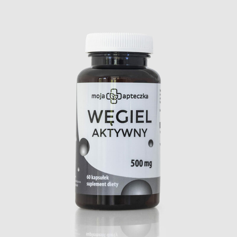 Węgiel aktywny 500 mg – 60 kapsułek | Detox i ulga na gaz - obrazek 2
