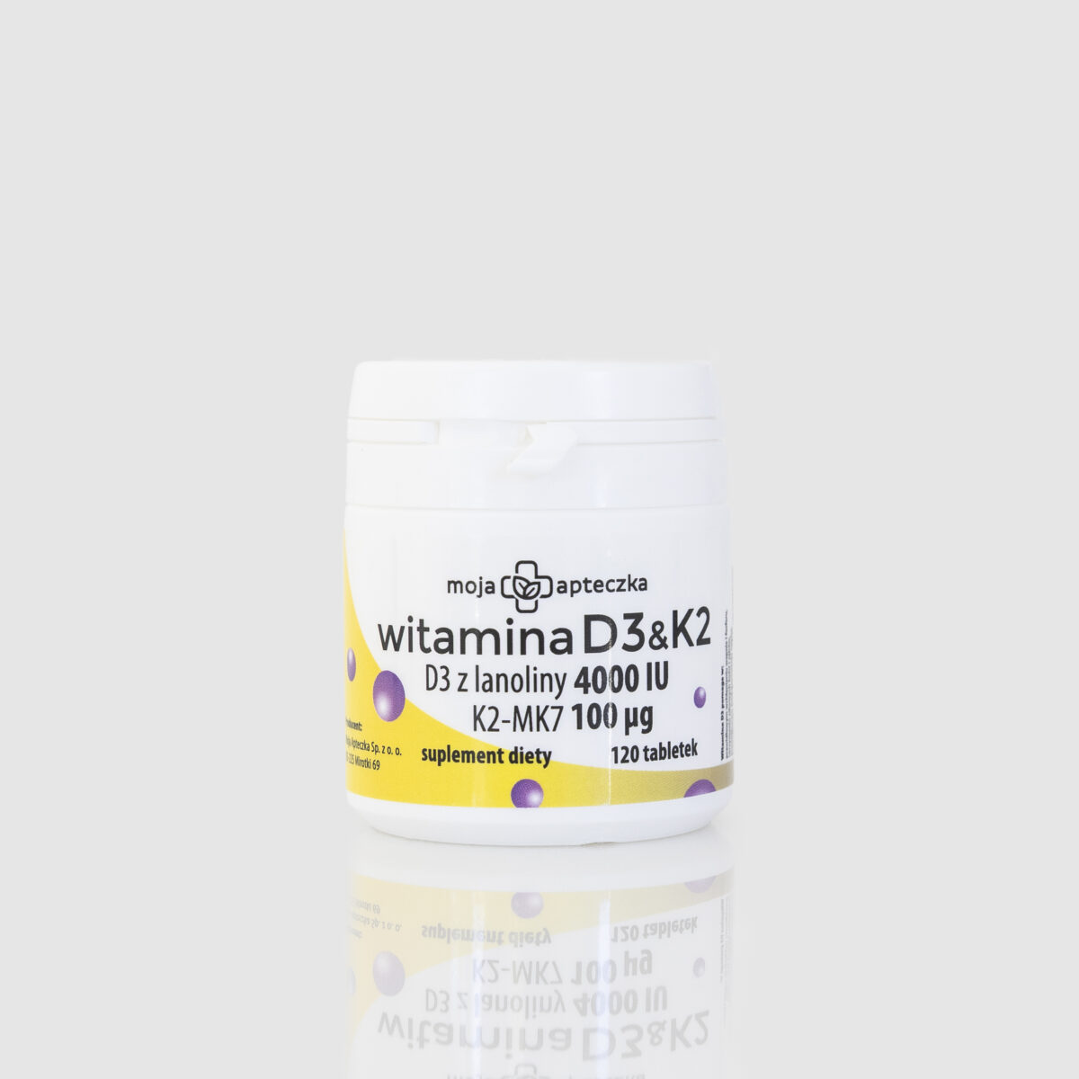 Witamina D3 z lanoliny z K2 MK7 &mdash; tabletki